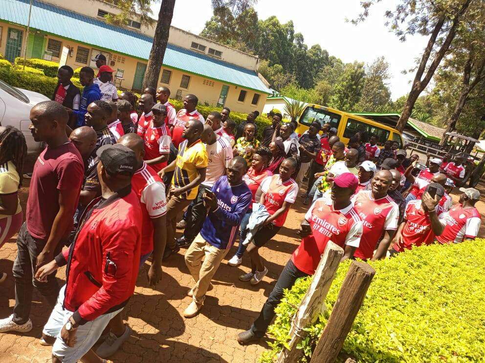 Arsenal fans in Kenya today held their annual national day of prayer. God is accessible to all who will seek Him. Kudos Arsenal fans.