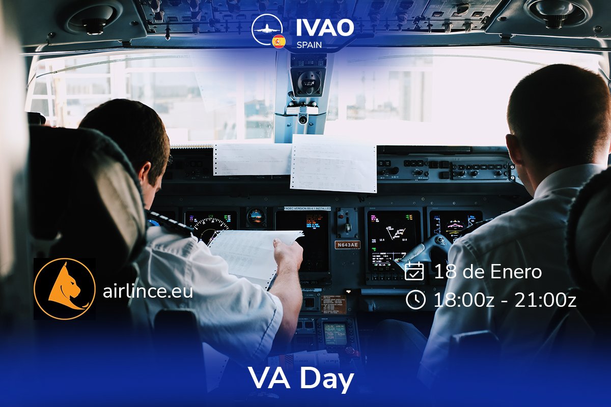 IVAOES's tweet photo. ¡Llegaron las VAs al Fly &amp; Coffe! Este enero realizaremos un puente aéreo entre LEST y LEBB junto a la mano de Airlince. 

Tienes toda la info aquí ▶️https://t.co/jjGRgQuBHH https://t.co/JcModWPae1