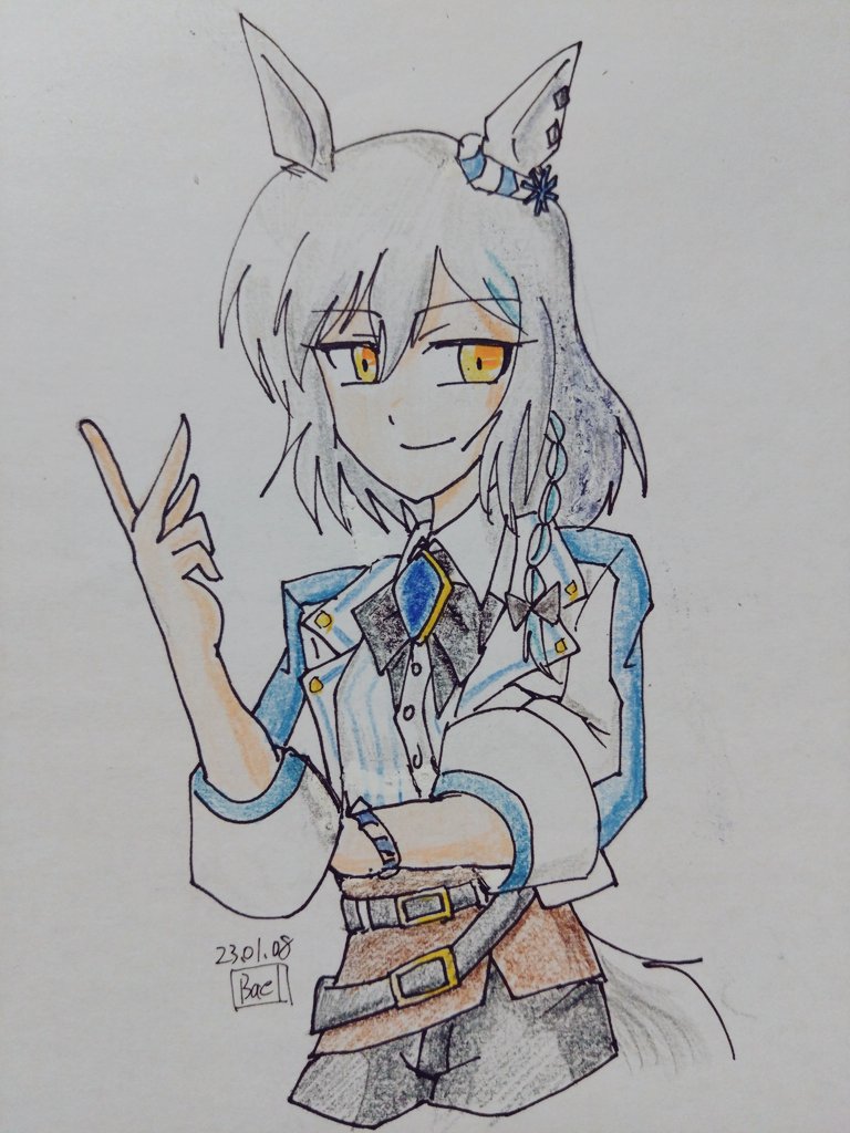 「てなわけでわらびもちさん()宅のノームコアさんをカキカキ。クールなお姉さんってイ」|bael38のイラスト