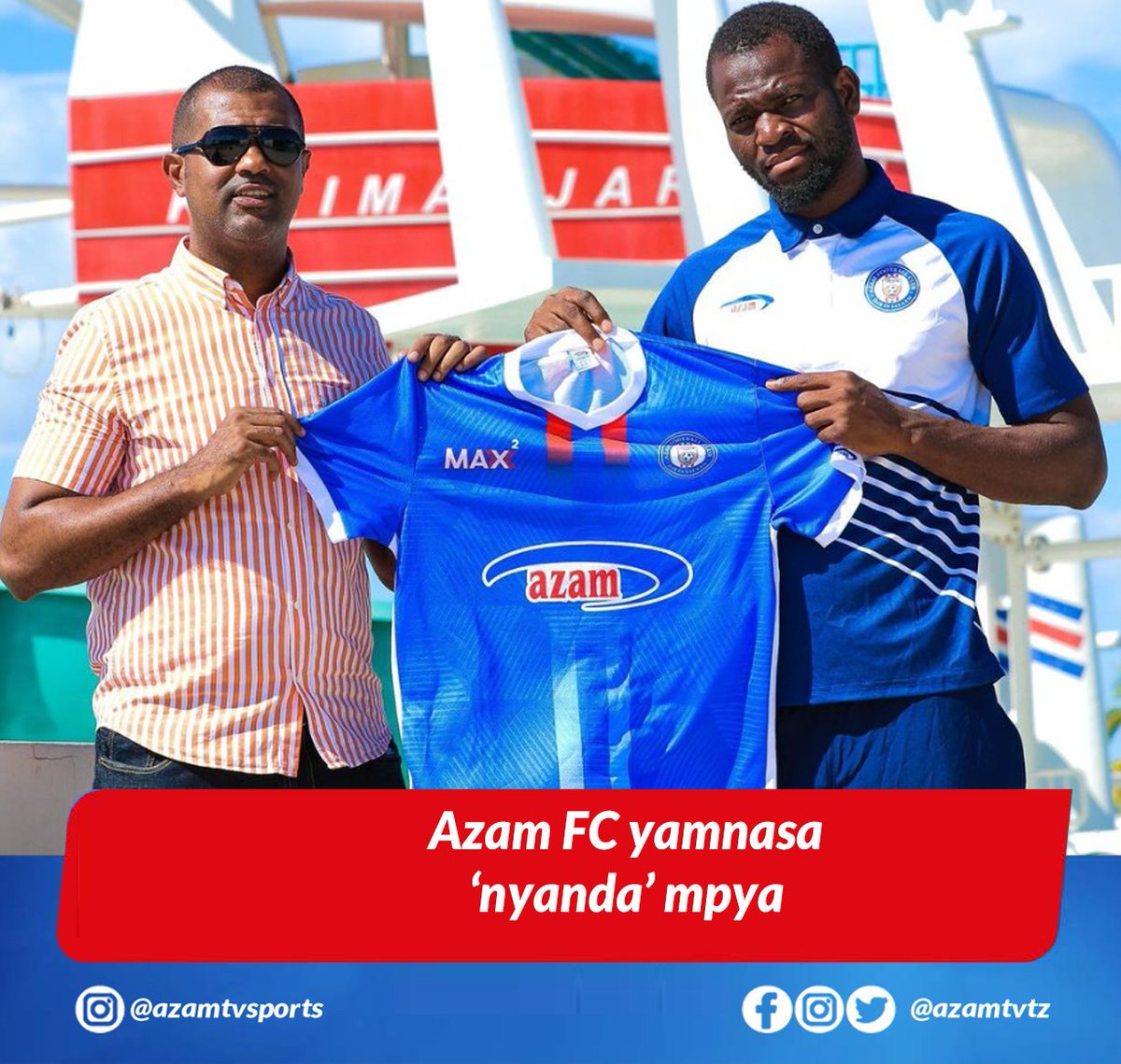 azamtvtz's tweet photo. USAJILI AZAM FC: Klabu ya Azam imetangaza kumsajili golikipa mpya Abdulai Iddrisu raia wa Ghana akitokea klabu ya Bechem United ya nchini kwao.

Kwa mujibu wa taarifa ya klabu hiyo, golikipa huyo amepewa mkataba wa miaka miwili.

#AzamFC #Azam #Usajili https://t.co/6TykG5luFU