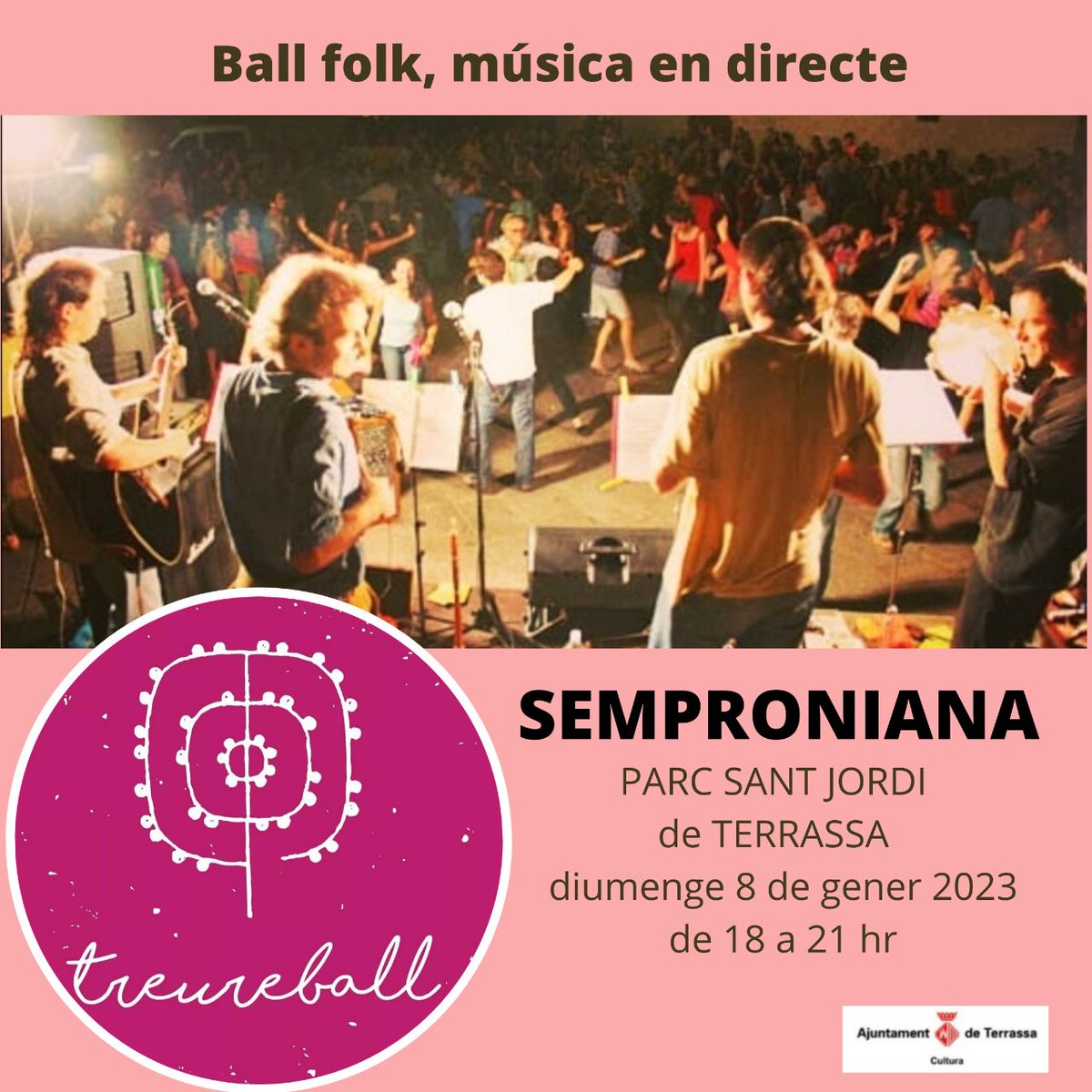 Aquesta tarda ball folk a #Terrassa !!