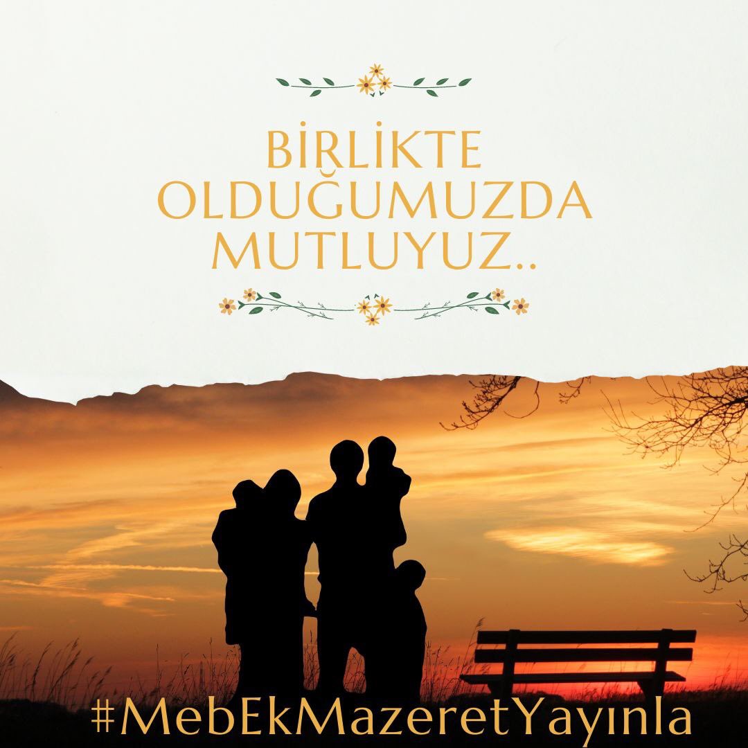 Kadroya geçecek öğretmenler için gün birlik olma günü;
Anne babasına en ihtiyacı olan zamanda sadece birinin yanında olabilen çocuklarımız için
 MEB'e Eş durumu talebimizi iletin 🙏 
<a href="/EgitimBirSen/">Eğitim-Bir-Sen</a> 
<a href="/turkegitimsen/">Türk Eğitim Sen</a> 
<a href="/egitimsen/">Eğitim Sen</a> 
<a href="/egitimgucusen/">EĞİTİM GÜCÜ SEN</a> 
<a href="/HurEgitimSen/">Hürriyetçi Eğitim Sen Genel Merkezi</a> 
#MebEkMazeretYayınla