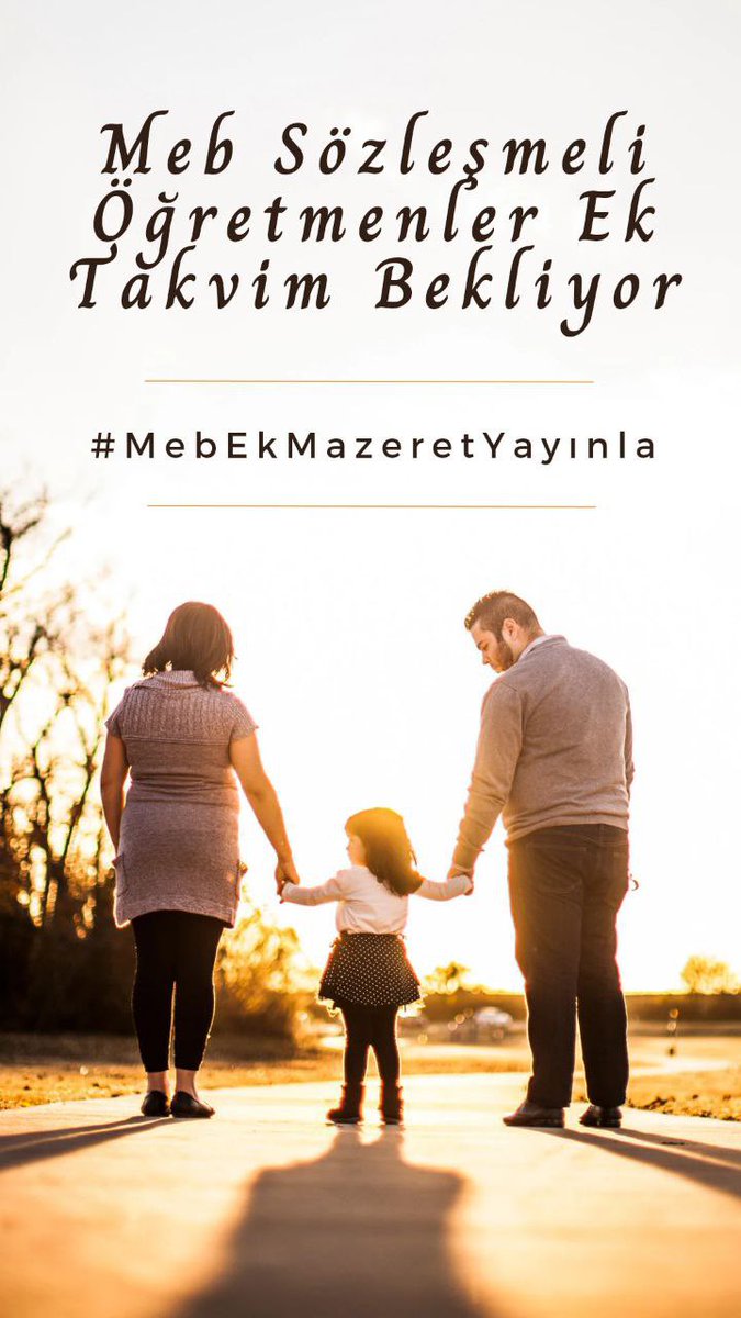 Sözleşmeli öğretmenlere;

EK BİR TAKVİM MÜMKÜNDÜR 

Bizler 6 ay daha beklemek istemiyoruz bizi evlatlarımıza kavuşturun 🙏 
<a href="/tcmeb/">Millî Eğitim Bakanlığı</a>
<a href="/fehmirasimcelik/">Fehmi Rasim Çelik</a>
<a href="/oguzozat/">Oğuz ÖZAT</a>
#MebEkMazeretYayınla
