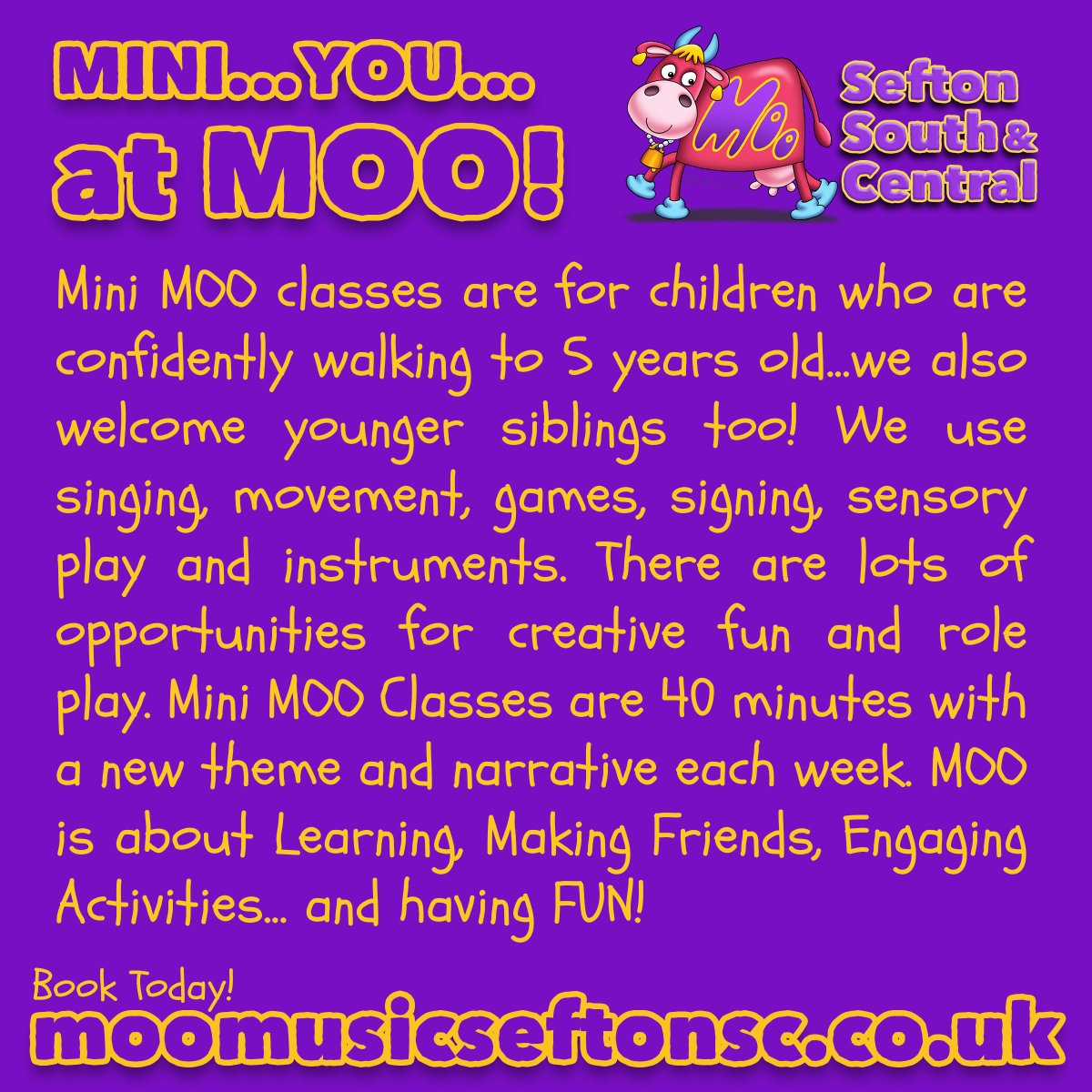 mooseftonsc's tweet image. 😀 !!!WE ARE SO #EXCITED TO BE BACK!!! 😀 
The New Term at #MOOMusic starts tomorrow.  A number of classes are now full! Thank You so much! ❤️  We have limited spaces available on both #Baby and Mini MOO classes every week day in #CROSBY VILLAGE. Visit moomusicseftonsc.co.uk .