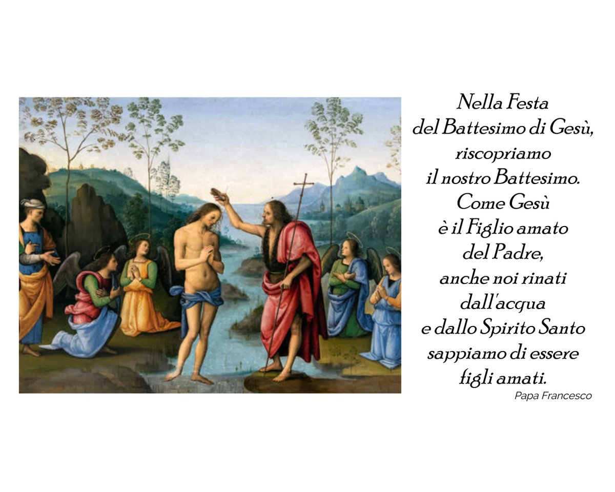 [...] ed ecco, si aprirono per lui i cieli ed egli vide lo Spirito di Dio discendere come una colomba e venire sopra di lui. Ed ecco una voce dal cielo che diceva: «Questi è il Figlio mio, l’amato: in lui ho posto il mio compiacimento».
#vangelodioggi
#comunitàpaolovi