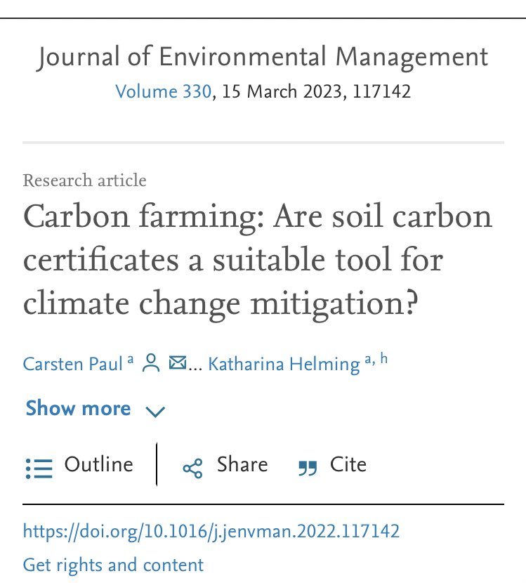 AgusBC3's tweet photo. Últimamente preguntan mucho en mis charlas:¿Es el sistema de créditos de C basados en el cultivo de carbono en suelos #carbonfarming una medida eficiente para combatir el cambio climático? En este artículo se explican los retos y limitaciones existentes 👉https://t.co/8neKP0IlpD https://t.co/SQGjIBozql