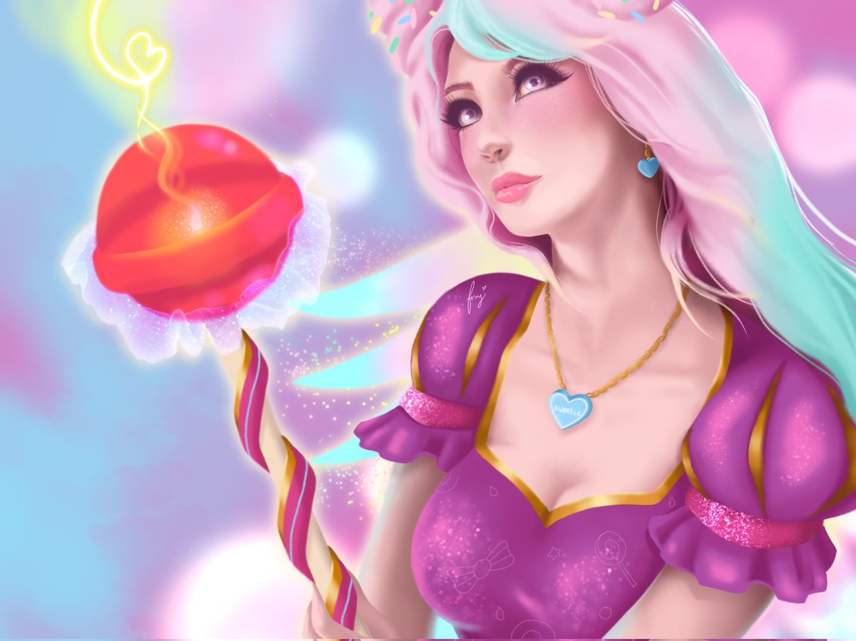 foxydollight's tweet photo. First Overwatch piece of 2023 🥰 "Sweet Tooth" Mercy #overwatch #mercy #fanart https://t.co/YYGLssWPm7
