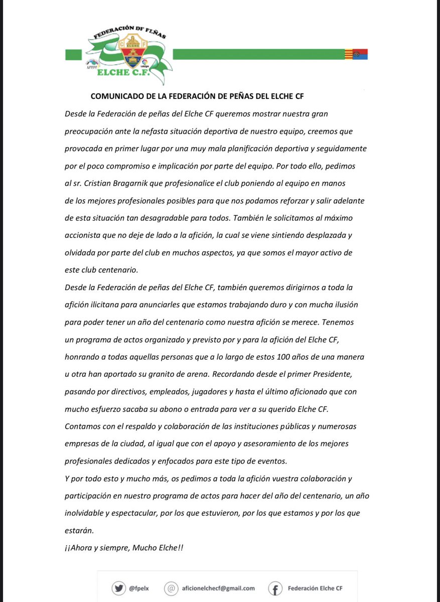 FPElx's tweet photo. 🚨 COMUNICADO OFICIAL https://t.co/GlVkGRvxrL