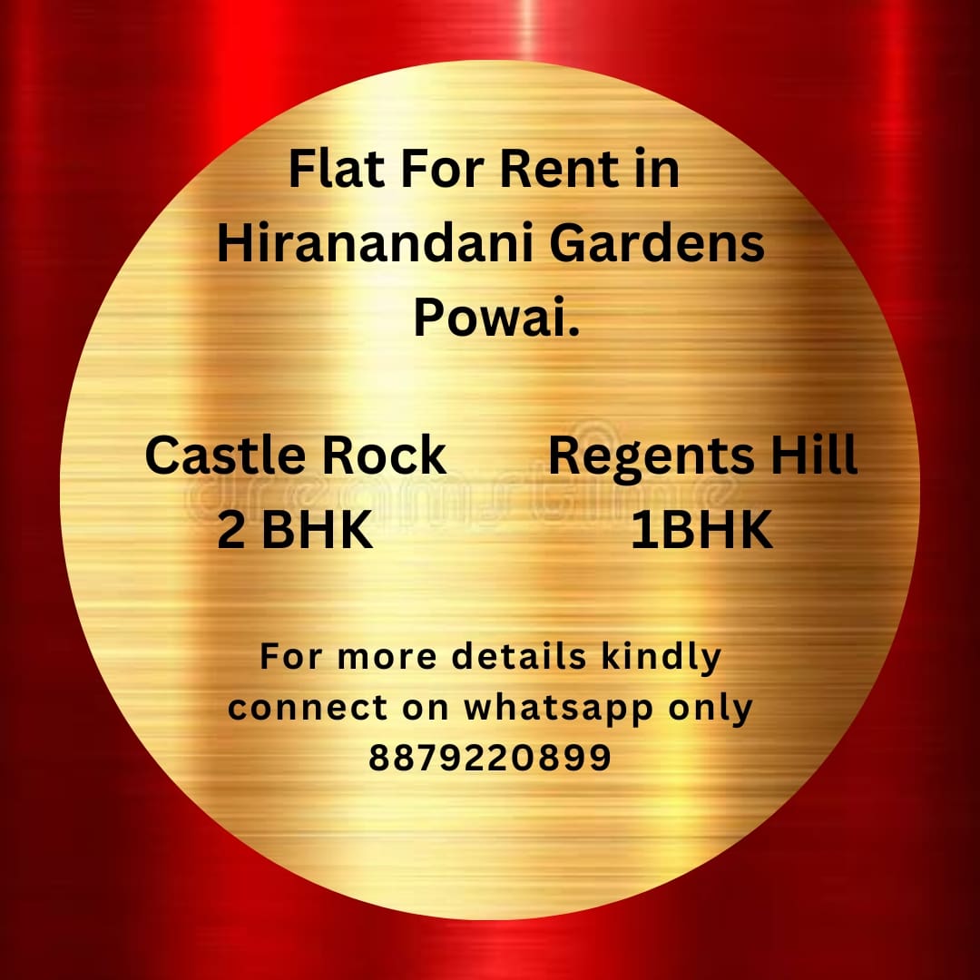 Flat for Rent in Powai
Chandivali 
WhatsApp only 8879220899

#Powai
#Chandivali
#NaharAmritShakti
#HiranandaniGardens