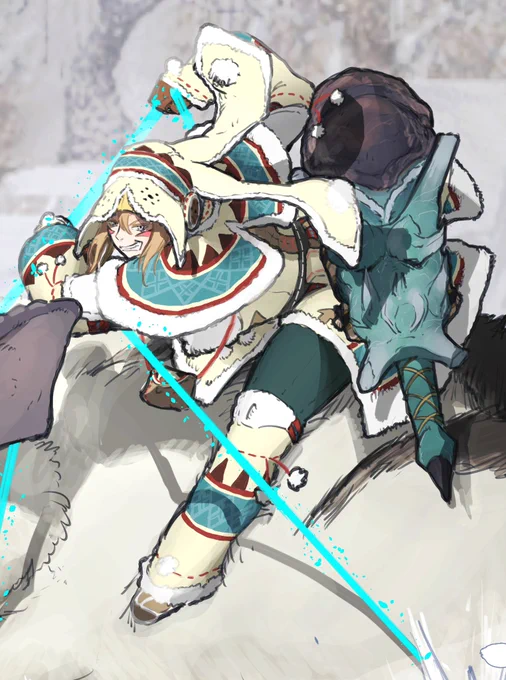 ウルク装備シシャモちゃんが上手く描けたので見てほしいです(*'ω`*) 