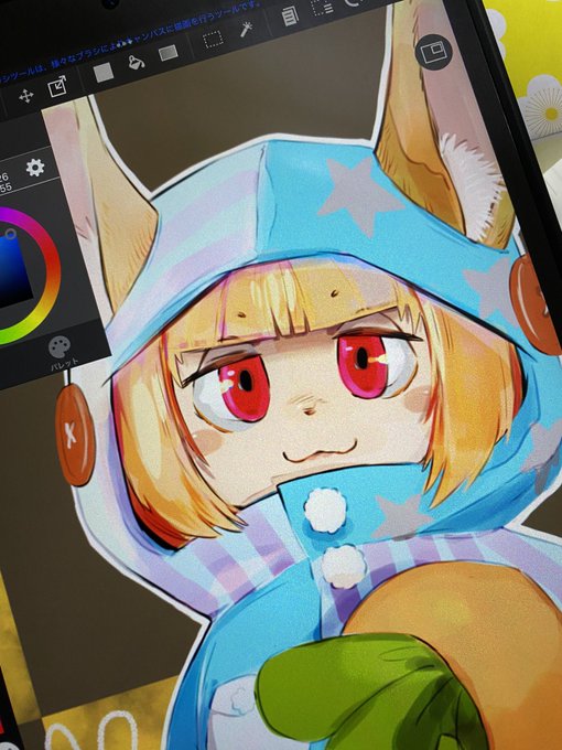 マイブラザーに誕生日何が欲しいか聞いたらオリキャラのイラストですって…ハードル高いな…ねーちゃん頑張って描いてるよ…ナナ千に似てきて困ってるよ… 