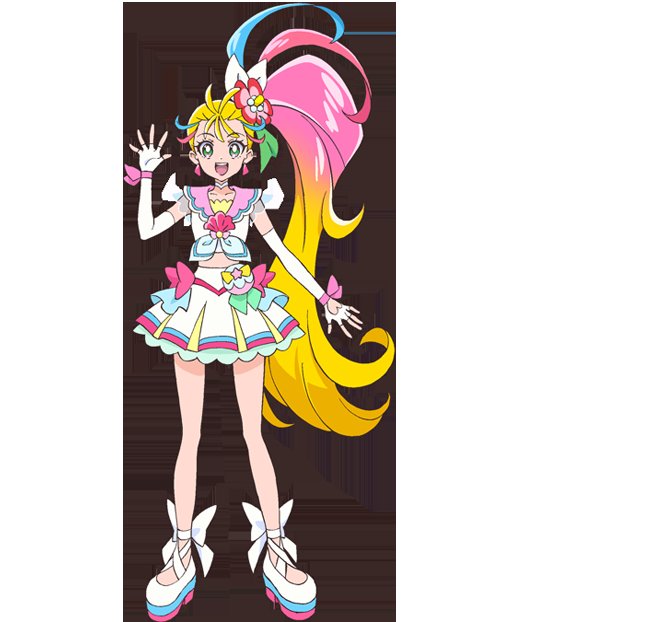 初のピンクじゃないキュアって言われてるけど
サマーは…ピンクかい? 