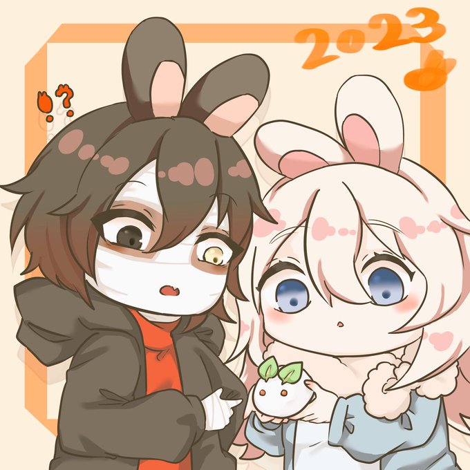 太晚畫了😥あけましておめでとう🐇🎍🧧#ザクレイ#殺戮の天使 