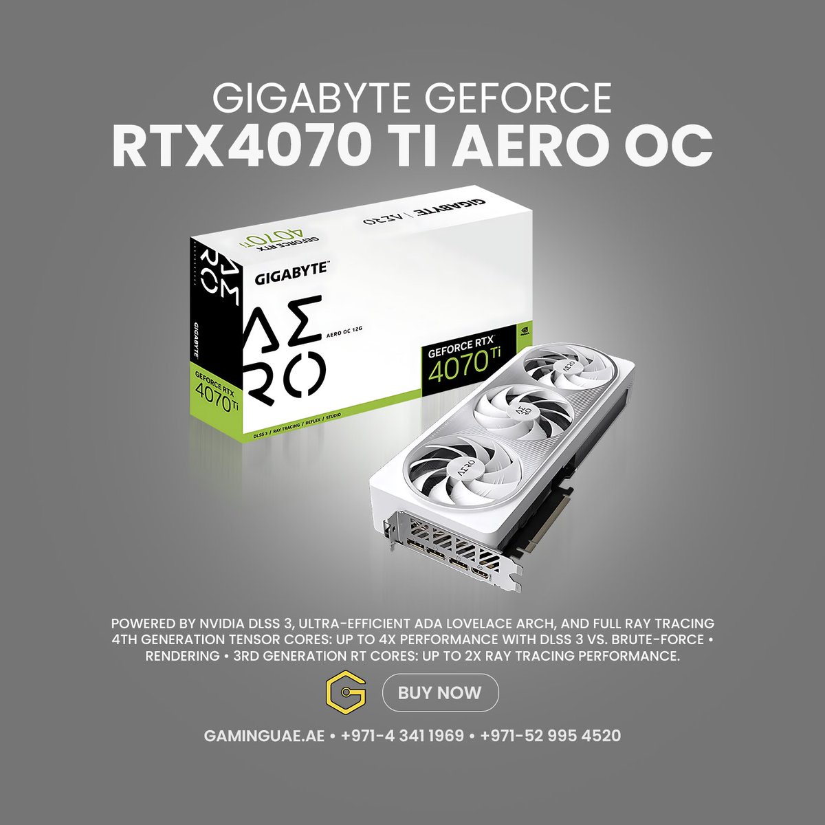 Gaminguae_ae's tweet photo. Gigabyte GeForce RTX 4070 Ti AERO OC 12GB GDDR6X Video Card in UAE
#gaminguae #gigabyte #geforce #rtx4070 #aero #video #vard #uae

For more details visit
https://t.co/GrxMdWdU9C https://t.co/F5ubNJTDVn