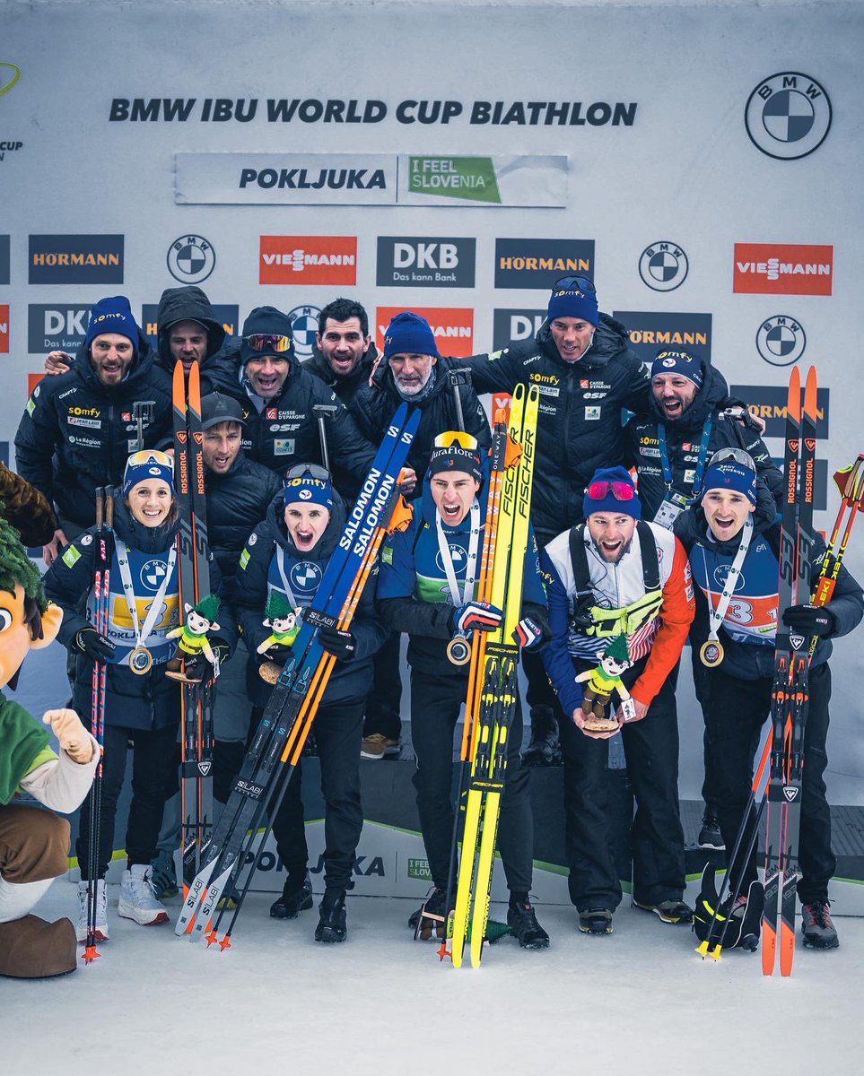 Happy win 🥇 Happy team 🇫🇷 Happy face 🤩#biathlon #frenchteam #biathlonworld