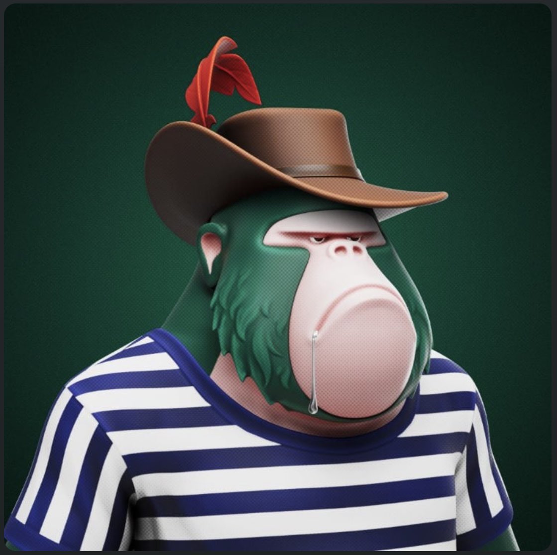 Needed to feel alive today, and there’s no better way than to grab an 🦍 like this <a href="/DegenApeAcademy/">Degenerate Ape Academy</a>