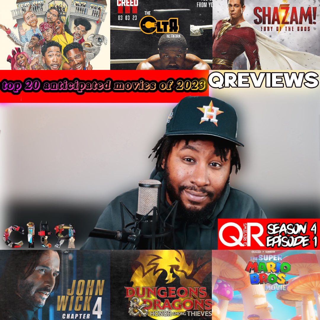 🚨New Video Alert🚨
NEW @QReviewsChannel w/ HOST @QuestDior 
Top 20 Anticipated Movies of 2023, watch it here: youtu.be/vh-Wt6VlIKs

Powered by @cltrstudios 

#NewMovies #MovieTheaters