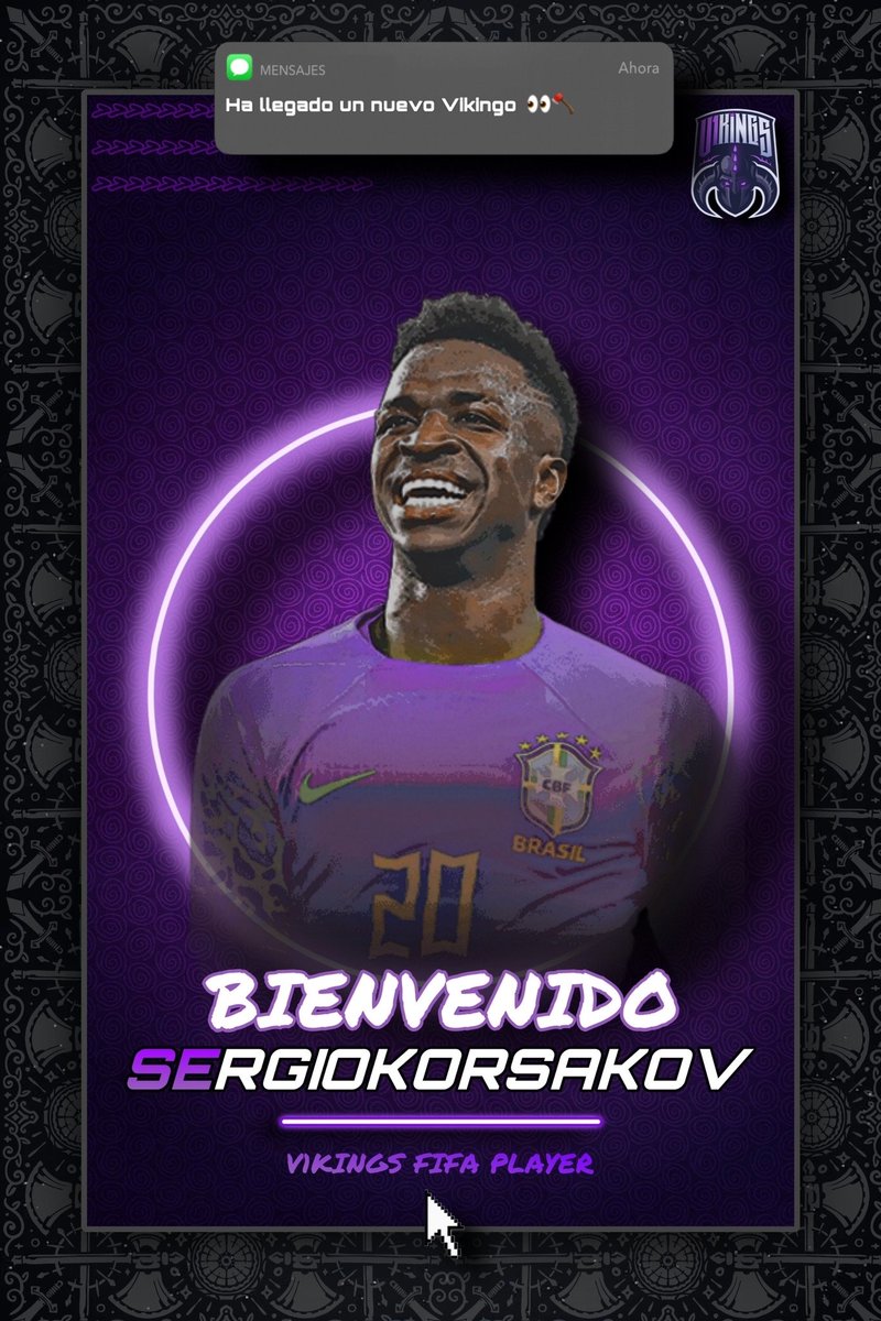 ¡NUEVO FICHAJE!📝
Bueno nuevo... Procedente de @Lynx4kESPORTSPC y para ocupar el carril vuelve a casa <a href="/SergioKorsakov/">Sergio</a> 🔥
Lo de Vinicus es para despistar pues su fuerte no es precisamente hacer regates si no impedirlos como sea 🤕😅
Un placer tenerte de nuevo aquí 🍻
#GoV1kings