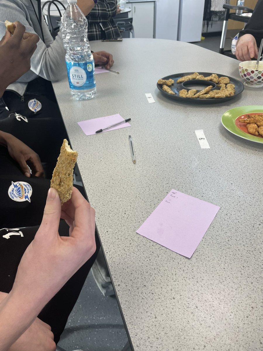 MrsENeedham's tweet photo. So impressed with the Yr 12 Food students on Friday - filleting and deboning a chicken, turning into Goujons & homemade mayonnaise. Followed by sensory testing with some lucky Basketball academy students who were in classroom next door ππ€£ππΌ #rightplacerighttime #complexskills https://t.co/rLBMBJqOQb