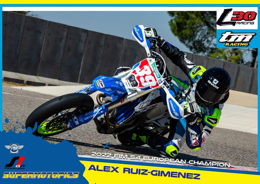 Alex Ruiz-Gimenez #39, 2022 FIM S4 European Champion with team L30 TM Factory Racing.

#supermoto #s4 #spain #S1GP