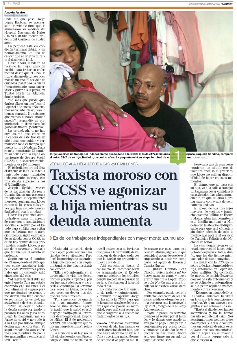 Le pedimos a <a href="/CCSSdeCostaRica/">CCSSdeCostaRica</a>, además d condonar las multas e intereses de los Trabajadores Independientes d conformidad con la ley q dejamos aprobada durante el paso q fuimos diputados, q condone las facturas por servicios médicos, como recargos q son, según lo autoriza esa ley.