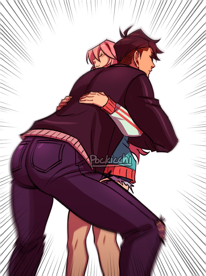 「hugging your short gf-expectation vs rea」|diana🩷のイラスト