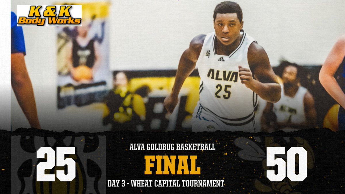 The Alva Goldbug boys basketball team captured the runner-up trophy at the 54th Annual Wheat Capital Tournament. The Goldbugs (#6 ranked; 10-2 on the season) were defeated by Kingfisher (#1 ranked in 4A; 9-2 on the season). Congratulations on a great tournament! #WinTheDay