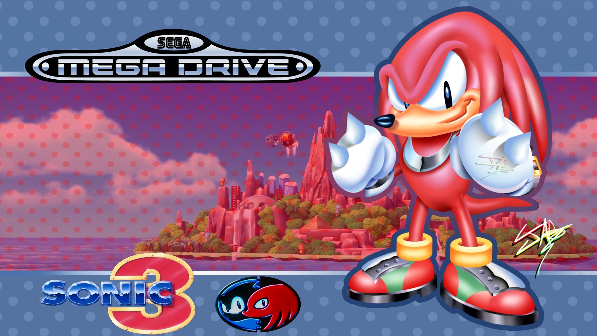 Knuckles the Echidna in Sonic the Hedgehog 2 (Genesis/Mega Drive