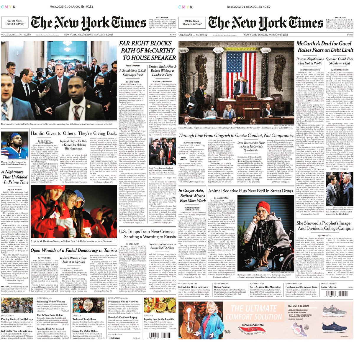 Two front pages, four photos. What a wild week. <a href="/nytimes/">The New York Times</a> couldn’t have done it without <a href="/KennyHolston/">Kenny Holston</a> <a href="/ESCochrane/">Emily Cochrane</a> and <a href="/CatieEdmondson/">Catie Edmondson</a> ❤️🙏