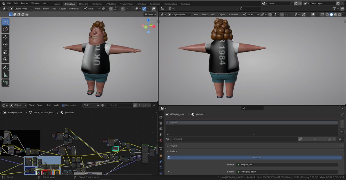 I found an easter egg from the developers of blender
<a href="/BlenderStudio_/">Blender Studio 🔶</a>  <a href="/Blender/">Blender 🔶</a>
