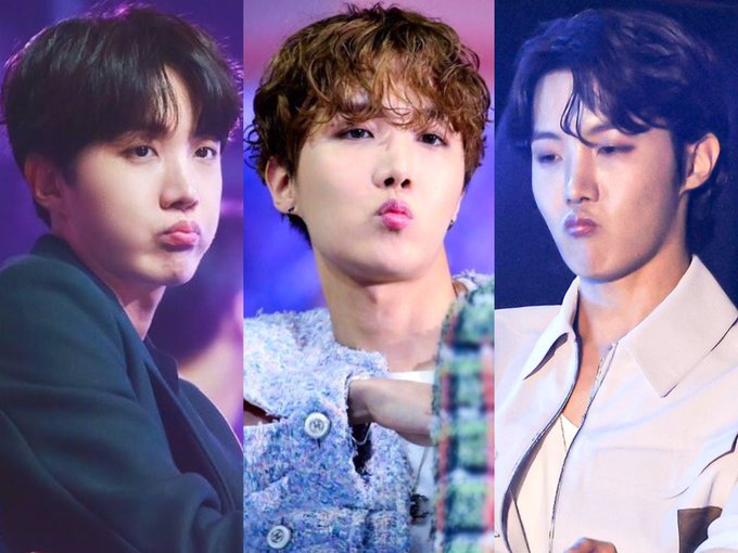 pouty hobi at Golden Disk Awards 

2019                                      2020                              2023