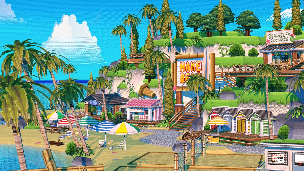 NiftyLeague's tweet photo. Gm DEGENs! ☀️ 

Naked Beach is looking like the perfect place to catch some rays — especially in 3D. 😎 🏝 

#NiftyLeaks https://t.co/uwQjBygUr0