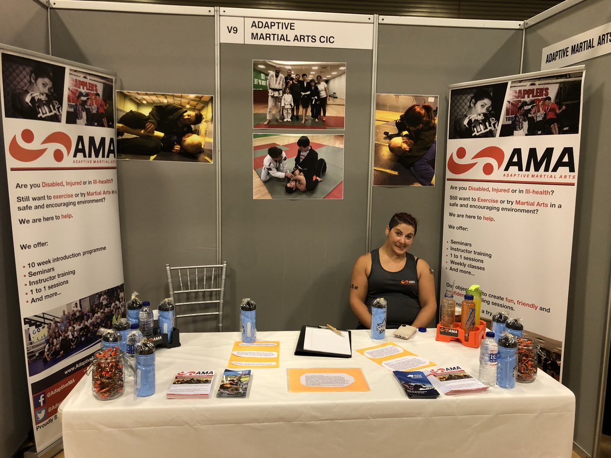 Adaptive_MA's tweet image. Here at Adaptive Martial Arts (AMA) our aim is to increase confidence and self esteem, whilst giving the participants tools and contacts to go on to pursue sports and exercise with AMA, individually or by using our sign posting.

We are a registered CIC.

@TheoPaphitis #SBS