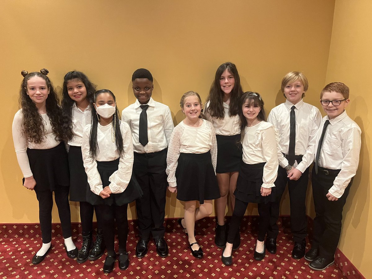 MissSackMusic's tweet photo. Today my fabulous fifth graders performed at the NMEA All County Chorus concert and I am so beyond proud of their hard work! They were SUPERSTARS on the Tilles Center stage!  #GlenCovePride @GCSD_Landing @GCSD_Connolly https://t.co/RjJoVCBvsu