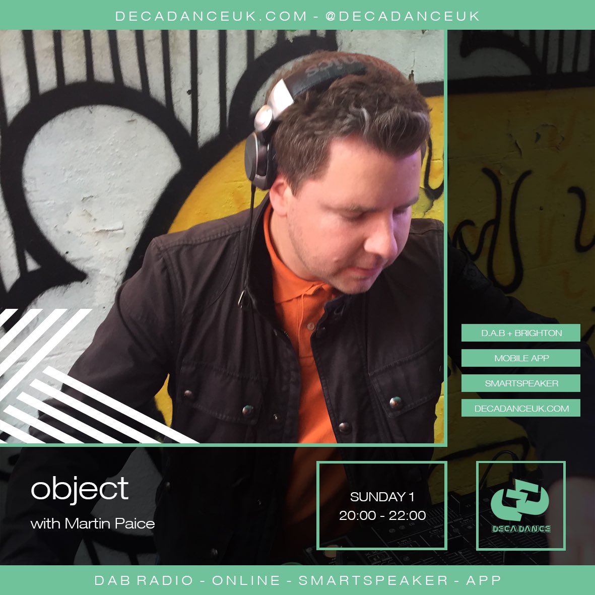 ObjectBTN's tweet image. Back on @decadanceuk radio tonight from 8pm. Tune in online, on the app or your smart speaker 🔈🔈🔈