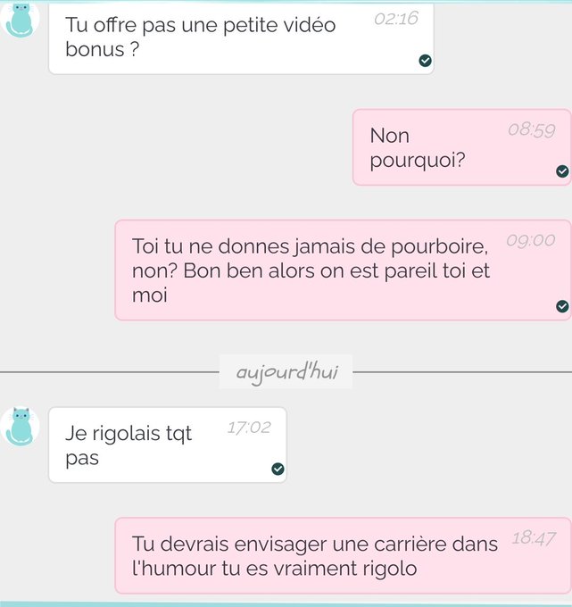 "Je rigolais tqt pas" https://t.co/wRowek5KfB