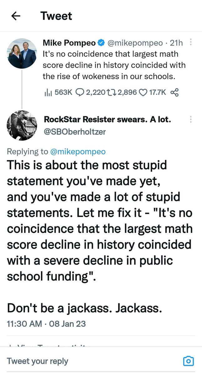 What a jackass.