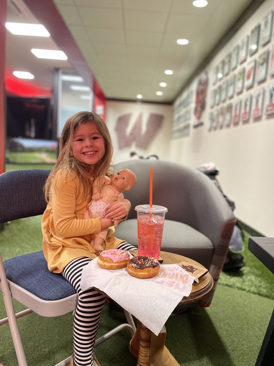 Sunday mornings= Donuts with Daddy in the Swede.