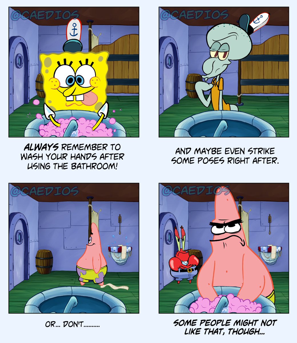 CaeDios's tweet photo. This Has Been a PSA Brought to You From The Krusty Krab #SpongeBob https://t.co/3S7pQS6kQo