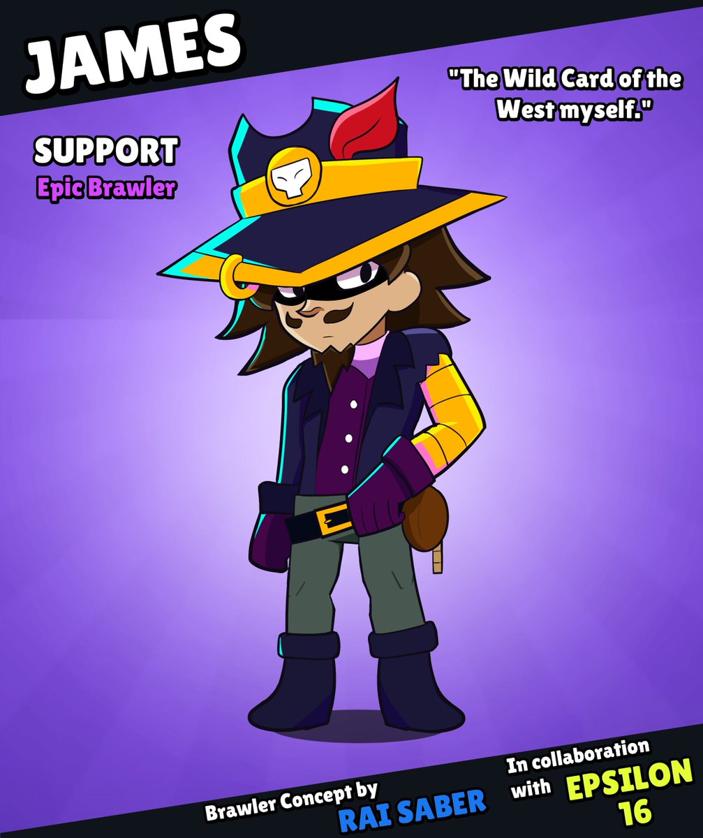 Rai_Saber's tweet photo. Here's James, the West's Wild Card! 🔫🚬💨
If you see weird smoke appearing out of nowhere, that means James is never far off! Outside his outlaw's duty, he's a true passionate of gambling and luck.
More in 🧵⤵️
#BrawlStars #BrawlStarsConcept #BrawlerConcept #BuildaBrawler https://t.co/Do9svOL9bR