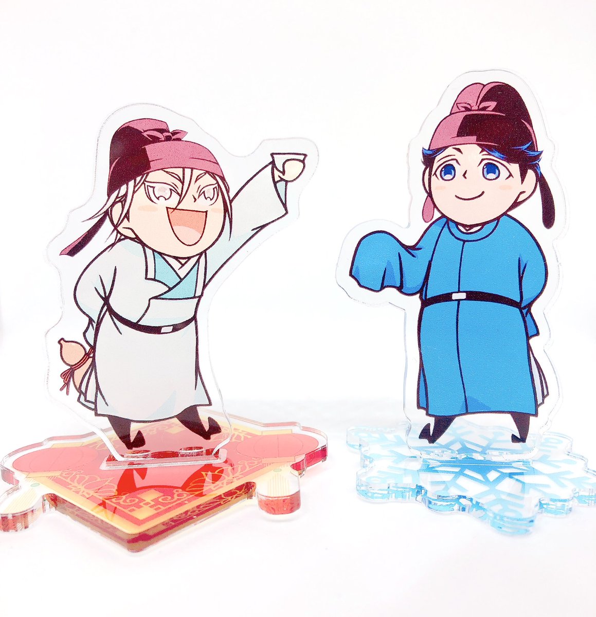 「李杜とサイズ寄せたので李白&amp;朝衡とかとはこんな感じ。この四人は揃えたかっ」|ロックのイラスト