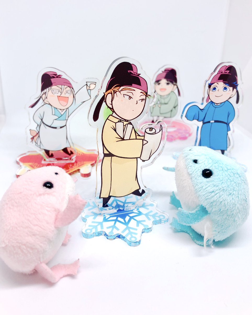 「李杜とサイズ寄せたので李白&amp;朝衡とかとはこんな感じ。この四人は揃えたかっ」|ロックのイラスト