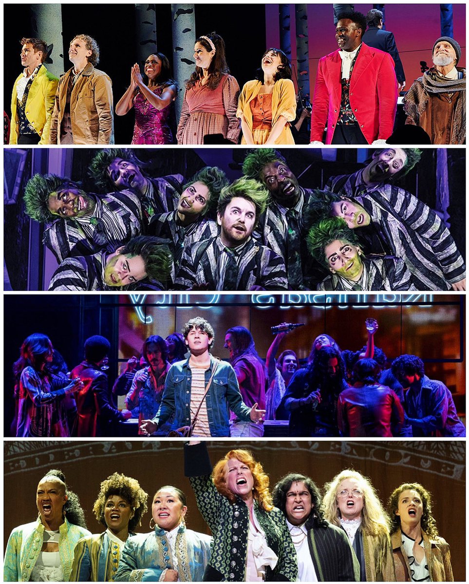 Happy trails to all of the talents—onstage and behind-the-scenes—at INTO THE WOODS <a href="/BeetlejuiceBway/">Beetlejuice on Broadway</a> <a href="/AlmostFamousBwy/">Almost Famous The Musical</a> and 1776, which are all playing their final performances today. Thank you for making Broadway audiences laugh, think and FEEL during these challenging days. 👏👏👏