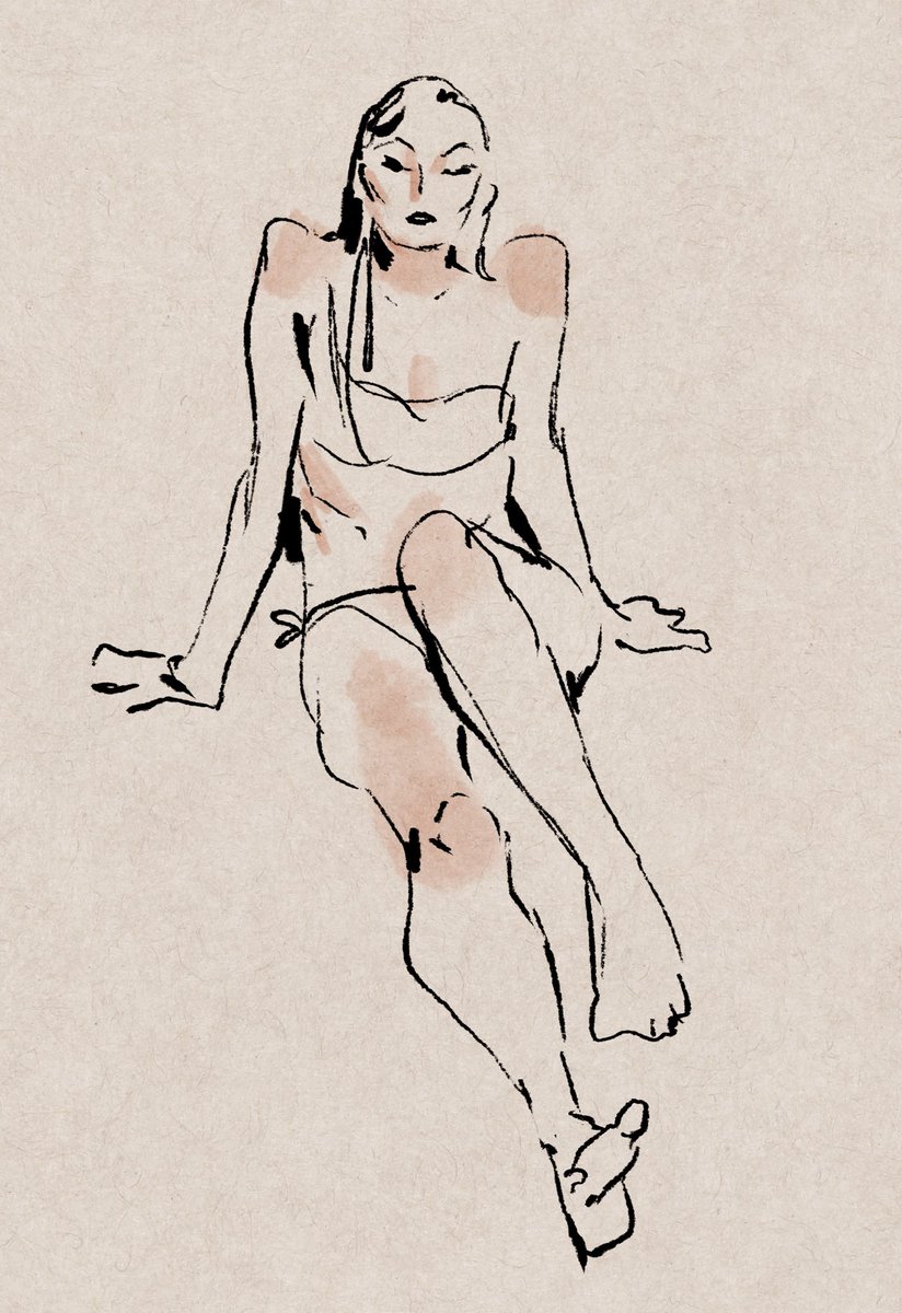 Today’s life drawing 🤙✌️✌️✌️✌️