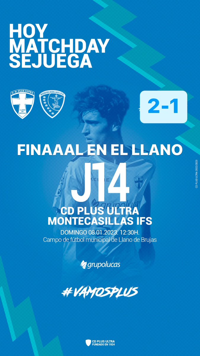 #J14Preferente 🔵⚪️ | FINAAAL EN EL LLANO con victoria 2-1 X <a href="/MCasillasPrefer/">Montecasillas IFS</a>. Goles de Pelli y Tiku. El partido se fue 1-0 al descanso, los visitantes consiguieron el empate y a falta de dos minutos para el final hicimos el tanto de la victoria #VamosPlus <a href="/treceraG13/">Trecera.com ⚽️</a>
