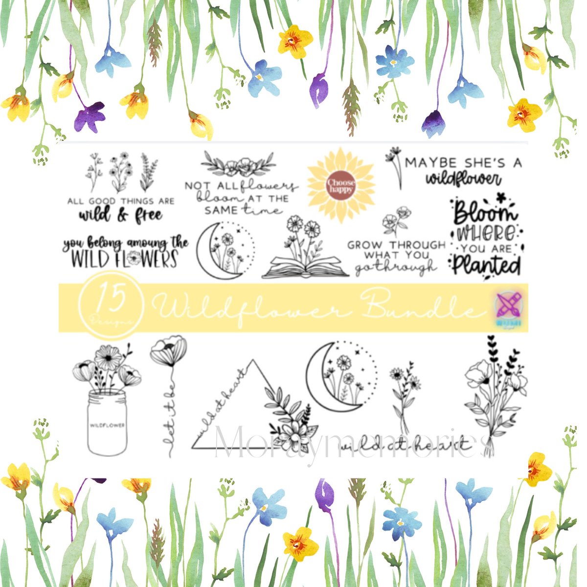 Excited to share this item from my #etsy shop: Sunflower and Wildflower SVG Bundle, flower svg, wildflower svg, bouquetsvgbundle etsy.me/3Xg0nHW

#flowerssvg
#flowersvg
#handdrawnclipart
#bouquetsvgbundle
#wildflowersvg
#bouquetclipart
#floralclipart
#floralsvg