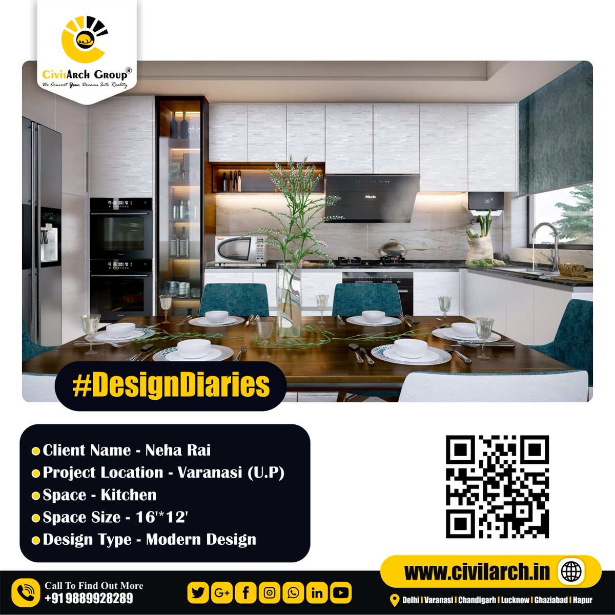 CivilArchgroup's tweet image. Kitchen Design by Civilarch Group
#Civilarch #DesignDiaries #interiordesign #design