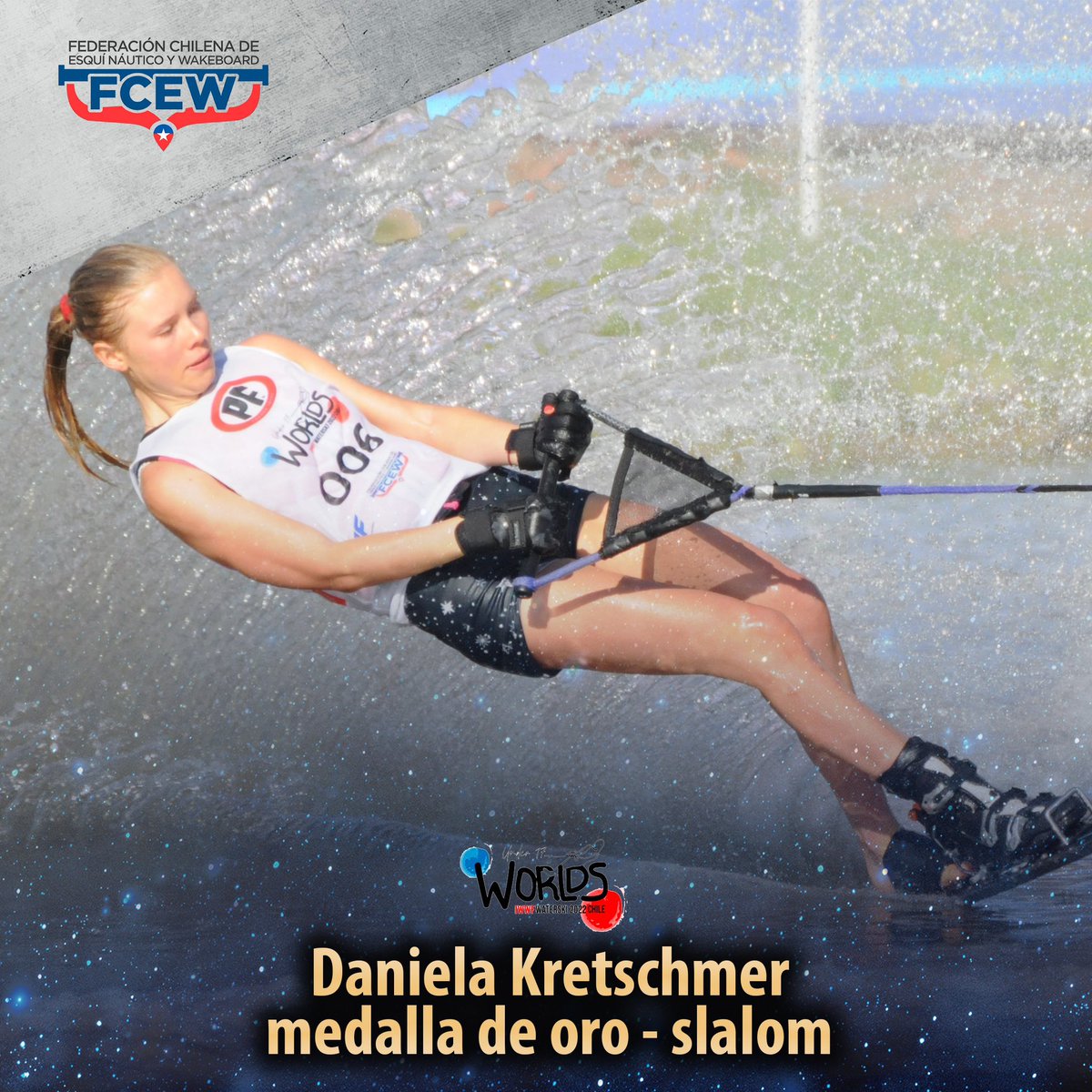 Daniela Kretschmer sumó hoy la tercera medalla para Chile en el Mundial Junior 2023