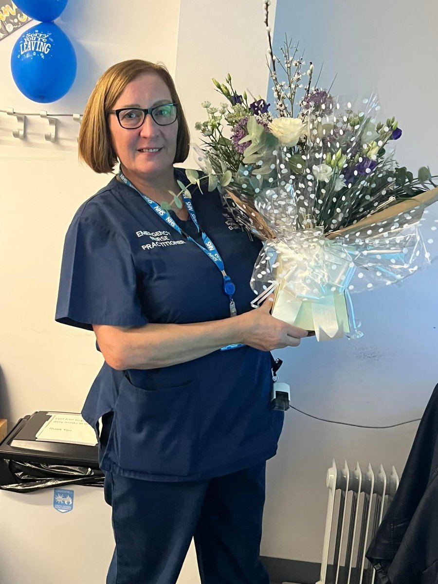 This wonderful lady has worked for 47 years on our Emergency department she is the core of @boltonnhsft trust values an amazing leader and nurse and we will miss her 💕 #Emergencynursing happy retirement 🥂💐 Sister Lynn Little #kindness #supportive #leader #nurse