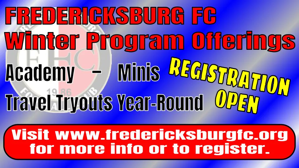 Registration for FFC's Winter Academy &amp; Minis programs is now open.
- Academy: Ages 5-8, 5 Saturdays starting Jan. 14 ($60) *Registration closes TODAY*
- Minis: Ages U3-U4, 4 Saturdays starting Jan. 21 ($45)
For more info or to register: buff.ly/2JEI7BB